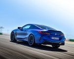 2020 BMW M8 Competition Coupe (Color: Frozen Marina Bay Blue) Rear Three-Quarter Wallpapers 150x120