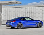 2020 BMW M8 Competition Coupe (Color: Frozen Marina Bay Blue) Rear Three-Quarter Wallpapers 150x120