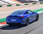 2020 BMW M8 Competition Coupe (Color: Frozen Marina Bay Blue) Rear Three-Quarter Wallpapers 150x120