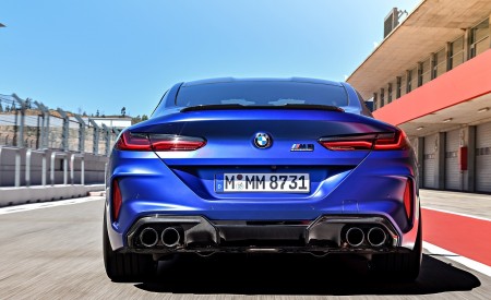 2020 BMW M8 Competition Coupe (Color: Frozen Marina Bay Blue) Rear Wallpapers 450x275 (168)