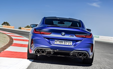 2020 BMW M8 Competition Coupe (Color: Frozen Marina Bay Blue) Rear Wallpapers 450x275 (158)