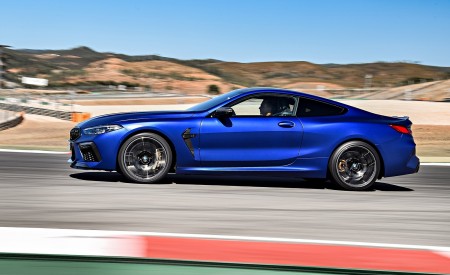 2020 BMW M8 Competition Coupe (Color: Frozen Marina Bay Blue) Side Wallpapers 450x275 (131)
