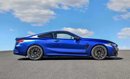2020 BMW M8 Competition Coupe (Color: Frozen Marina Bay Blue) Side Wallpapers 450x275 (199)