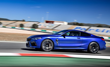 2020 BMW M8 Competition Coupe (Color: Frozen Marina Bay Blue) Side Wallpapers 450x275 (135)