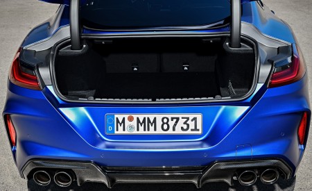 2020 BMW M8 Competition Coupe (Color: Frozen Marina Bay Blue) Trunk Wallpapers 450x275 (204)