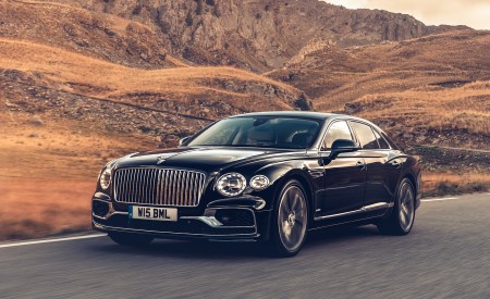 2020 Bentley Flying Spur (Color: Dark Sapphire) Front Three-Quarter Wallpapers 450x275 (5)