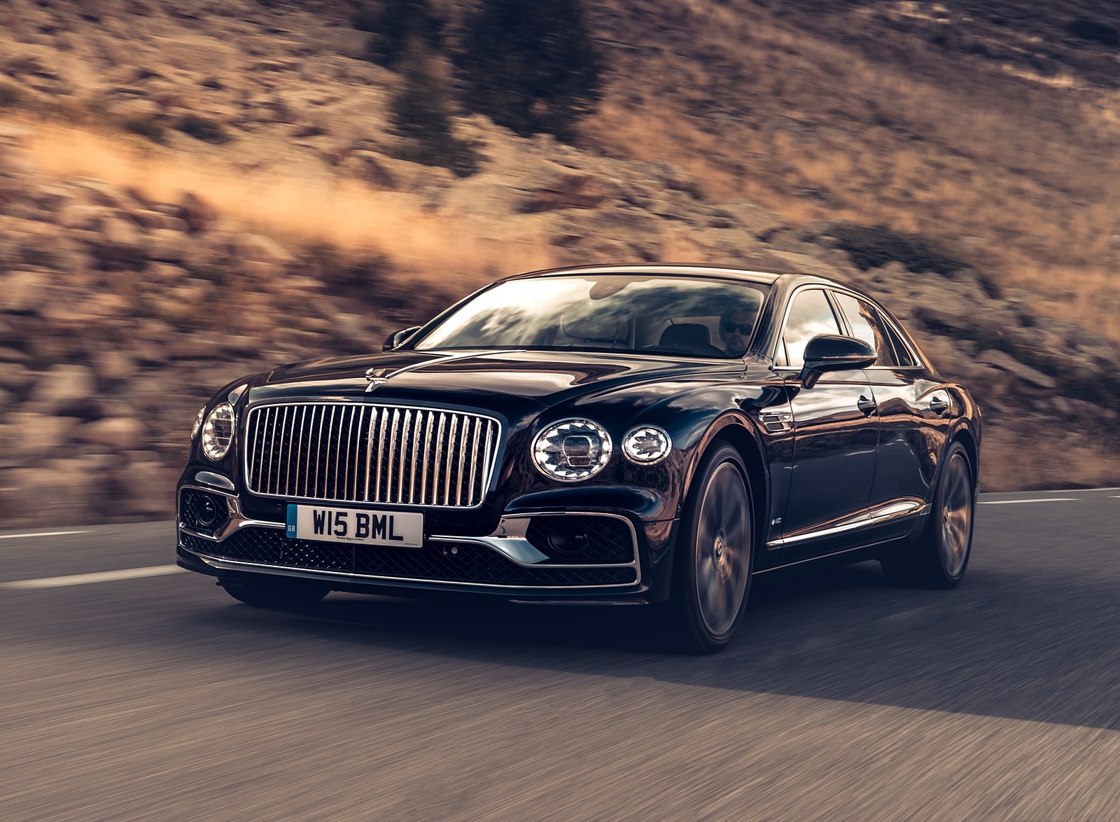 2020 Bentley Flying Spur (Color: Dark Sapphire) Front Three-Quarter Wallpapers (6)