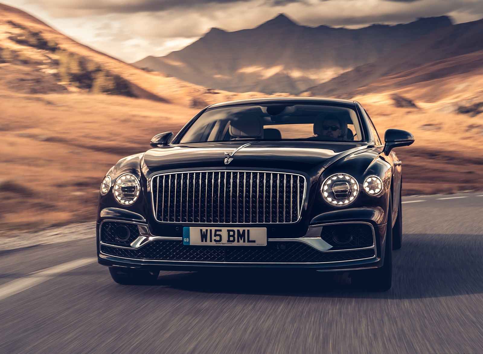 2020 Bentley Flying Spur (Color: Dark Sapphire) Front Wallpapers (2)