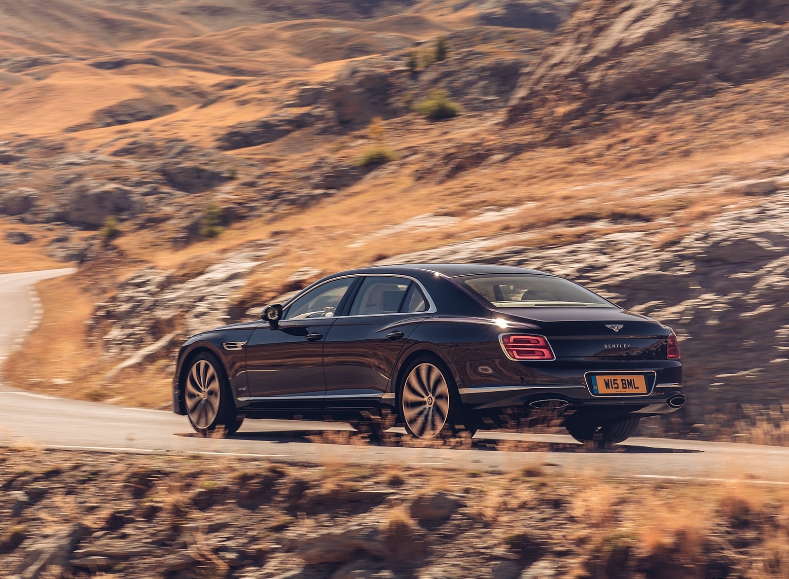 2020 Bentley Flying Spur (Color: Dark Sapphire) Rear Three-Quarter Wallpapers (7)