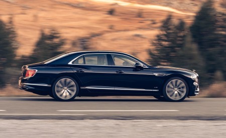 2020 Bentley Flying Spur (Color: Dark Sapphire) Side Wallpapers 450x275 (8)