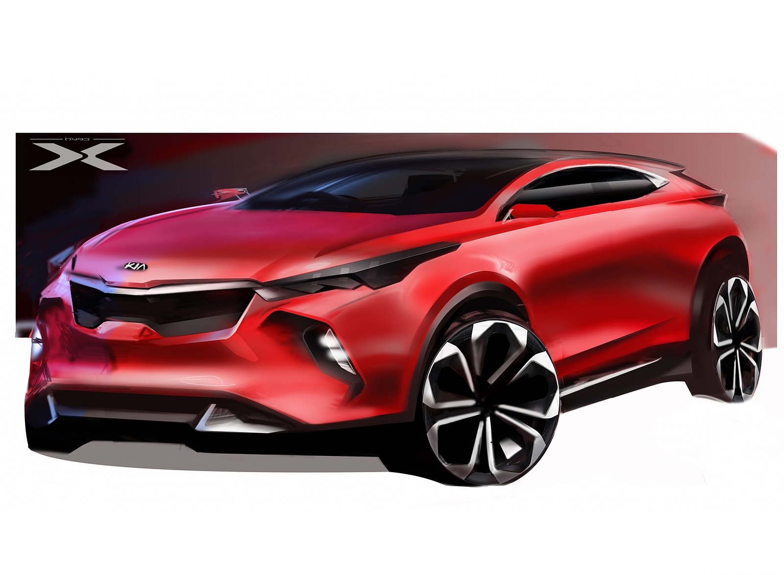 2020 Kia XCeed Design Sketch Wallpapers #31 of 40
