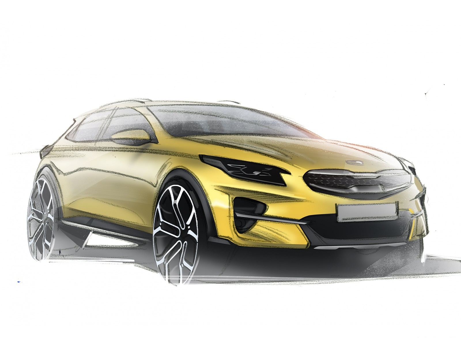 2020 Kia XCeed Design Sketch Wallpapers #32 of 40