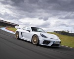 2020 Porsche 718 Cayman GT4 (Color: Carrara White Metallic) Front Three-Quarter Wallpapers 150x120
