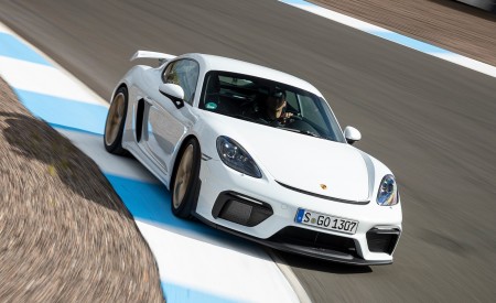 2020 Porsche 718 Cayman GT4 (Color: Carrara White Metallic) Front Wallpapers 450x275 (142)