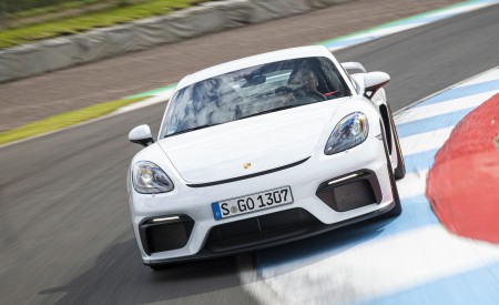 2020 Porsche 718 Cayman GT4 (Color: Carrara White Metallic) Front Wallpapers 450x275 (143)
