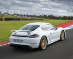 2020 Porsche 718 Cayman GT4 (Color: Carrara White Metallic) Rear Three-Quarter Wallpapers 150x120