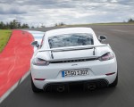 2020 Porsche 718 Cayman GT4 (Color: Carrara White Metallic) Rear Wallpapers 150x120