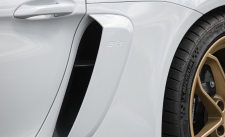 2020 Porsche 718 Cayman GT4 (Color: Carrara White Metallic) Side Vent Wallpapers 450x275 (153)