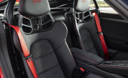 2020 Porsche 718 Cayman GT4 (Color: Guards Red) Interior Wallpapers 450x275 (43)