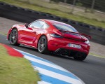 2020 Porsche 718 Cayman GT4 (Color: Guards Red) Rear Three-Quarter Wallpapers 150x120