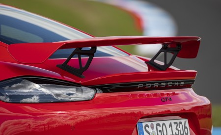 2020 Porsche 718 Cayman GT4 (Color: Guards Red) Spoiler Wallpapers 450x275 (36)