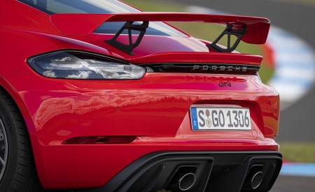 2020 Porsche 718 Cayman GT4 (Color: Guards Red) Spoiler Wallpapers 450x275 (37)