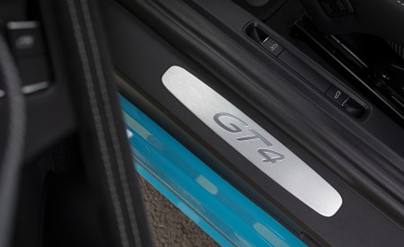 2020 Porsche 718 Cayman GT4 (Color: Miami Blue) Door Sill Wallpapers 450x275 (123)