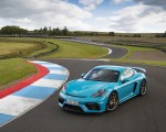 2020 Porsche 718 Cayman GT4 (Color: Miami Blue) Front Three-Quarter Wallpapers 150x120