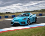 2020 Porsche 718 Cayman GT4 (Color: Miami Blue) Front Three-Quarter Wallpapers 150x120