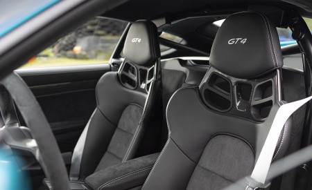 2020 Porsche 718 Cayman GT4 (Color: Miami Blue) Interior Seats Wallpapers 450x275 (135)