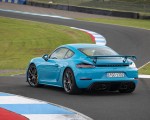 2020 Porsche 718 Cayman GT4 (Color: Miami Blue) Rear Three-Quarter Wallpapers 150x120