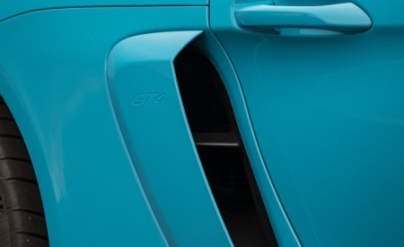 2020 Porsche 718 Cayman GT4 (Color: Miami Blue) Side Vent Wallpapers 450x275 (117)