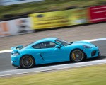 2020 Porsche 718 Cayman GT4 (Color: Miami Blue) Side Wallpapers 150x120
