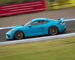 2020 Porsche 718 Cayman GT4 (Color: Miami Blue) Side Wallpapers 150x120