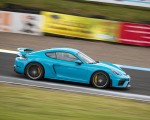 2020 Porsche 718 Cayman GT4 (Color: Miami Blue) Side Wallpapers 150x120