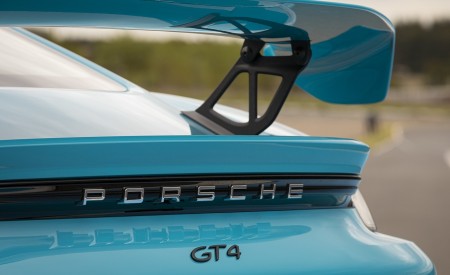 2020 Porsche 718 Cayman GT4 (Color: Miami Blue) Spoiler Wallpapers 450x275 (114)