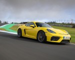 2020 Porsche 718 Cayman GT4 (Color: Racing Yellow) Front Three-Quarter Wallpapers 150x120