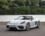 2020 Porsche 718 Spyder (Color: Carrara White Metallic) Front Three-Quarter Wallpapers 150x120
