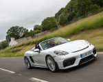 2020 Porsche 718 Spyder (Color: Carrara White Metallic) Front Three-Quarter Wallpapers 150x120