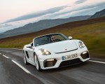 2020 Porsche 718 Spyder (Color: Carrara White Metallic) Front Three-Quarter Wallpapers 150x120