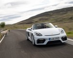 2020 Porsche 718 Spyder (Color: Carrara White Metallic) Front Three-Quarter Wallpapers 150x120