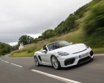 2020 Porsche 718 Spyder (Color: Carrara White Metallic) Front Three-Quarter Wallpapers 150x120
