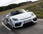 2020 Porsche 718 Spyder (Color: Carrara White Metallic) Front Wallpapers 150x120