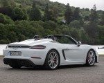 2020 Porsche 718 Spyder (Color: Carrara White Metallic) Rear Three-Quarter Wallpapers 150x120