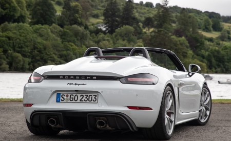 2020 Porsche 718 Spyder (Color: Carrara White Metallic) Rear Wallpapers 450x275 (176)