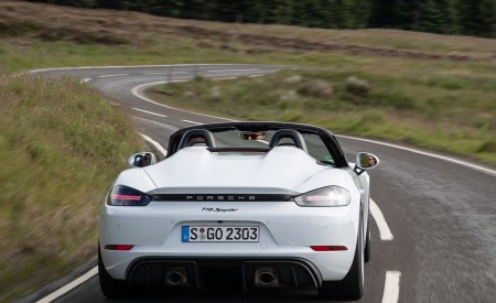 2020 Porsche 718 Spyder (Color: Carrara White Metallic) Rear Wallpapers 450x275 (146)