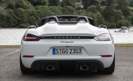 2020 Porsche 718 Spyder (Color: Carrara White Metallic) Rear Wallpapers 450x275 (177)