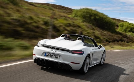 2020 Porsche 718 Spyder (Color: Carrara White Metallic) Rear Wallpapers 450x275 (149)