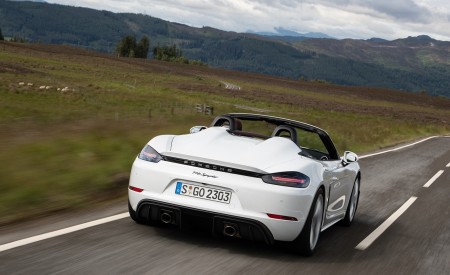 2020 Porsche 718 Spyder (Color: Carrara White Metallic) Rear Wallpapers 450x275 (150)