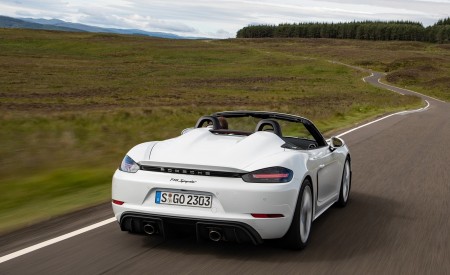 2020 Porsche 718 Spyder (Color: Carrara White Metallic) Rear Wallpapers 450x275 (151)